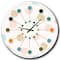 Designart 'Gold Chic Design Iii Mid-Century Modern Wall Clock
